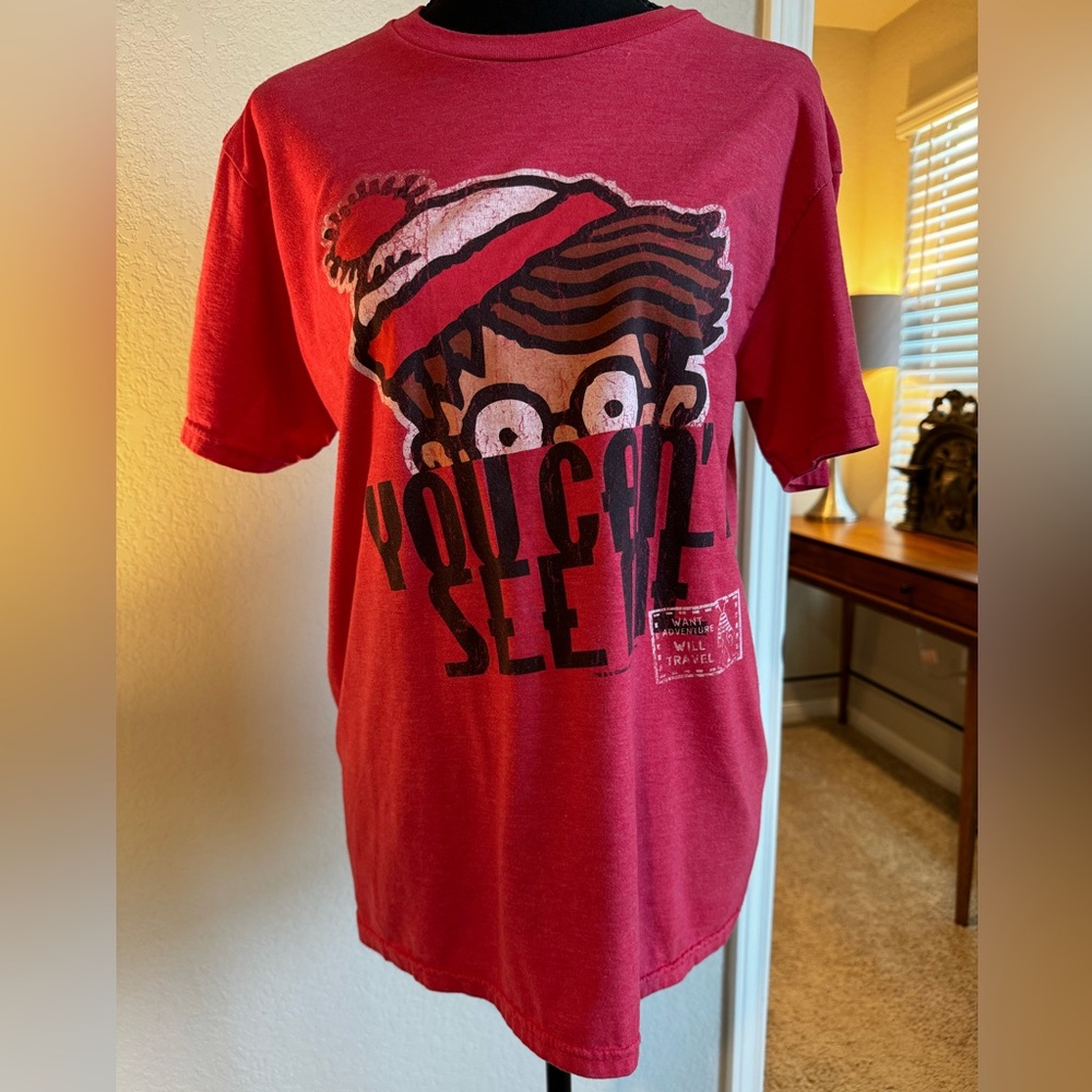 ❣️3 for $15🛍️ Distressed unisex Where’s Waldo T-shirt size medium